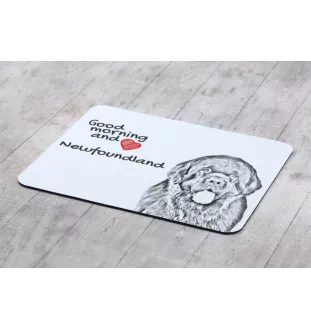 Chien de Terre-neuve, retriever de Terre-Neuve - tapis de souris personnalisé avec impression, tapis de souris personnalisé avec chien, accessoire unique pour employé de bureau de la marque Art-Dog