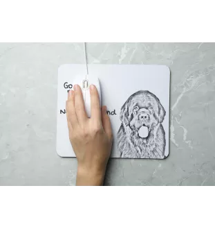 Neufundländer, Newfoundland - Mauspad mit Druck, personalisiertes Mauspad mit Hund, einzigartiges Gadget für Büroangestellte von Art-Dog.