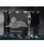 Newfoundland, Newfs, Newfies - crystal with a picture of a dog, glass statuette with a picture, unique frame with a picture from Art-Dog brand