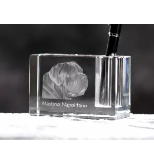 Mâtin napolitain, Mâtin de Naples, Napolitain - Porte-stylos, organiseur en cristal avec photo de chien, décoration de bureau unique par la marque Art-Dog