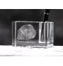 Neapolitan Mastiff, Mastino Napoletano - Pen stand, crystal organiser with dog photo, unique desk decoration by Art-Dog brand