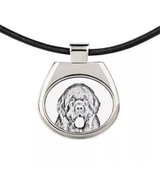 Chien de Terre-neuve, retriever de Terre-Neuve - collier avec chien, pendentif personnalisé avec photo, collier unique pour femmes et hommes de la marque Art-Dog