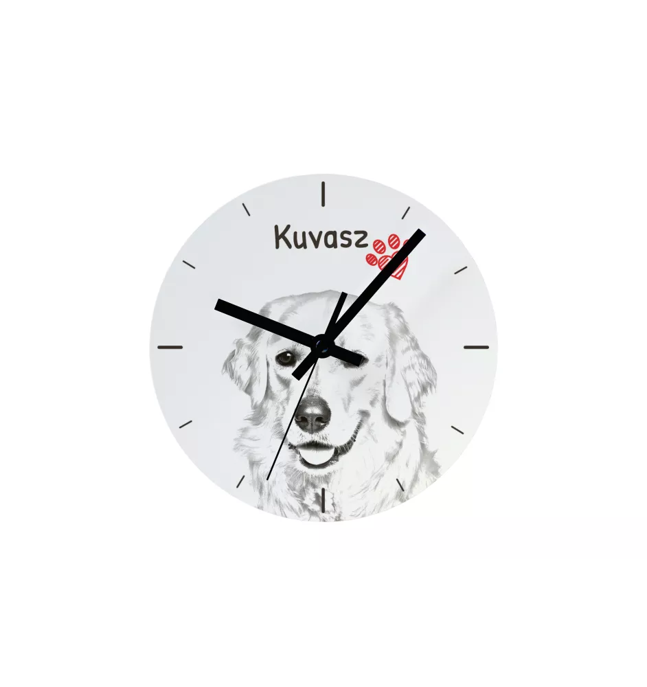 Newfoundland, Newfs, Newfies - wall clock with a dog, shelf clock with a print, personalized home decoration from the Art-Dog brand