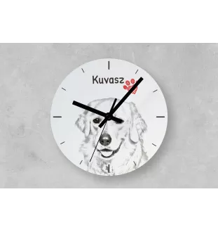 Newfoundland, Newfs, Newfies - wall clock with a dog, shelf clock with a print, personalized home decoration from the Art-Dog brand