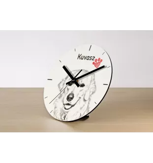 Newfoundland, Newfs, Newfies - wall clock with a dog, shelf clock with a print, personalized home decoration from the Art-Dog brand