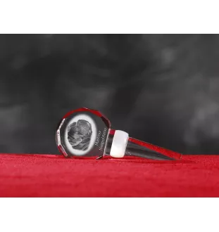 Mastino Napoletano, Neapolitanischer Mastiff - Kristallflaschenverschluss, einzigartiger Weinverschluss mit Foto, personalisiertes Geschenk für Sommelier der Marke Art-Dog