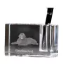 Nowofundland penholder kryształowy z psem Art-Dog