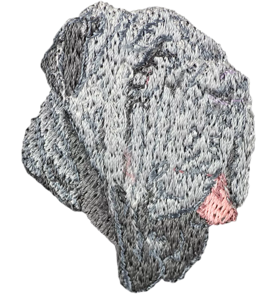Neapolitan Mastiff, Mastino Napoletano - dog-shaped patch, embroidered patch, unique decoration for Art-Dog backpack
