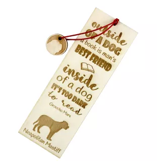Mastino Napoletano, Neapolitanischer Mastiff - Lesezeichen mit Hund, personalisiertes Lesezeichen, Geschenk für Bücherwurm von der Marke Art-Dog