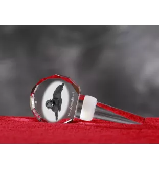 Neufundländer, Newfoundland - Kristallflaschenverschluss, einzigartiger Weinverschluss mit Foto, personalisiertes Geschenk für Sommelier der Marke Art-Dog