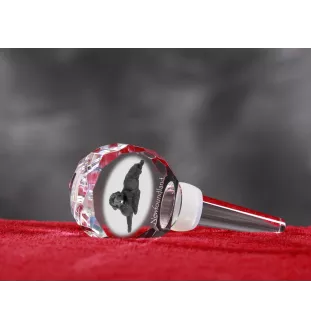 Newfoundland, Newfs, Newfies - Crystal bottle stopper, unique wine stopper with photo, personalised gift for sommelier by Art-Dog brand