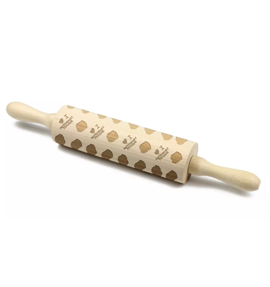 Neapolitan Mastiff, Mastino Napoletano - patterned rolling pin with a dog, rolling pin for dough and ceramics, a gift for a pastry chef from the Art-Dog brand