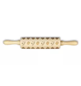 Neapolitan Mastiff, Mastino Napoletano - patterned rolling pin with a dog, rolling pin for dough and ceramics, a gift for a pastry chef from the Art-Dog brand