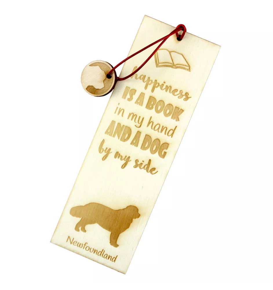 Chien de Terre-neuve, retriever de Terre-Neuve - marque-page pour livre avec chien, marque-page personnalisé, accessoire canin pour les lecteurs de la marque Art-Dog