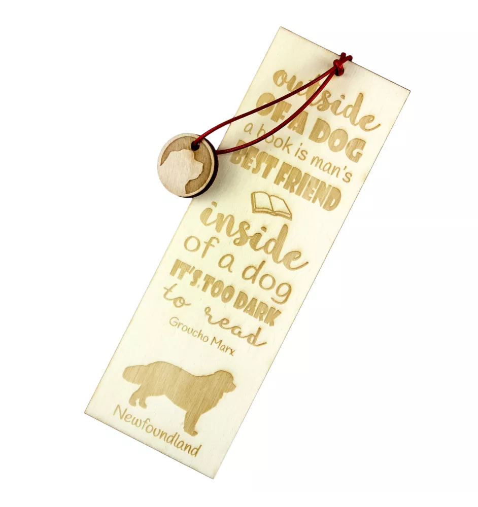 Neufundländer, Newfoundland - Lesezeichen mit Hund, personalisiertes Lesezeichen, Geschenk für Bücherwurm von der Marke Art-Dog