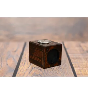 Neufundländer, Newfoundland - Holzkerzenständer mit Hund, einzigartiges Andenken an den Verlust eines Hundes, Handwerkskunst der Marke Art-Dog