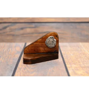 Newfoundland, Newfs, Newfies - wooden candle holder with a dog, tealight holder, a memorial place for a dog by Art-Dog brand