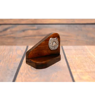 Chien de Terre-neuve, retriever de Terre-Neuve - bougeoir en bois avec un chien, support pour bougie chauffe-plat, lieu de mémoire pour chien de la marque Art-Dog