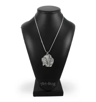 Neapolitan Mastiff, Mastino Napoletano - necklace with a dog, dog pendant on a silver chain, unique jewelry from the Art-Dog brand