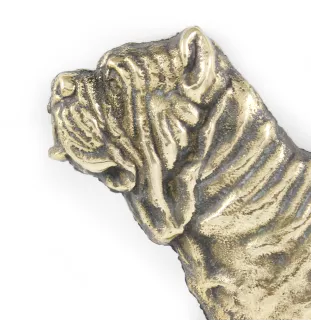 Mâtin napolitain, Mâtin de Naples, Napolitain - une plaque de porte avec un chien, une plaque de bienvenue en laiton, une enseigne exceptionnelle avec l'inscription Welcome de la marque Art-Dog