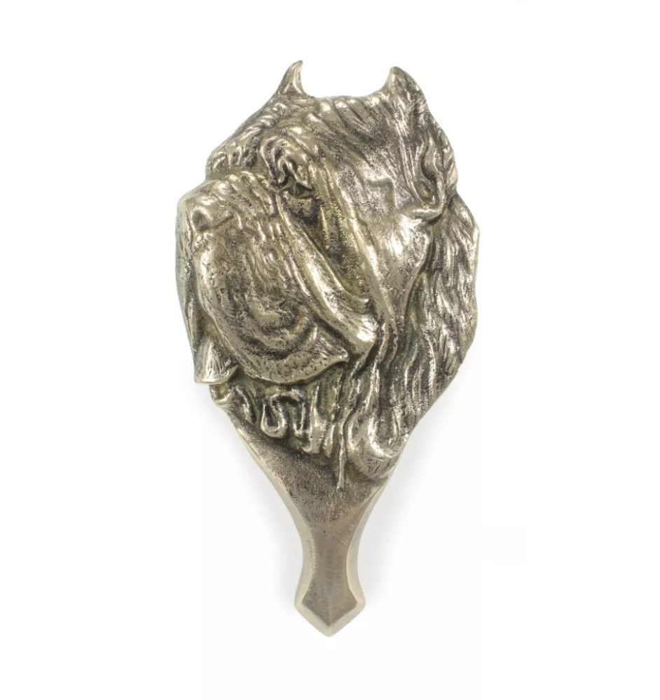 Neapolitan Mastiff, Mastino Napoletano - door knocker in the shape of a dog's head, brass knocker, retro door decoration by Art-Dog brand