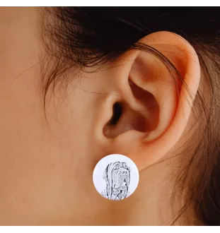 Neapolitan Mastiff, Mastino Napoletano - unique dog earrings, your pet on a keychain, Art-Dog's own brand