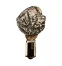 Newfoundland, Newfs, Newfies - brooch with a clip, holder for a start number, silver-plated dog show pin from the Art-Dog brand
