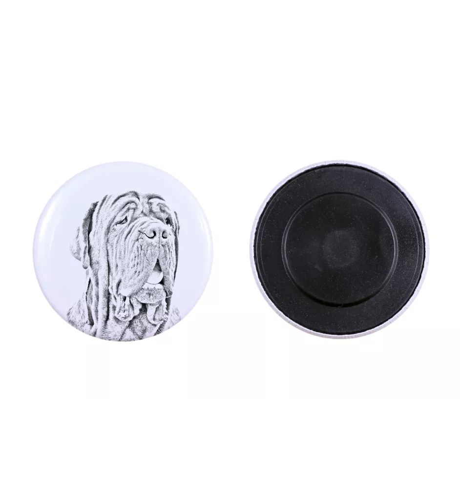 Mâtin napolitain, Mâtin de Naples, Napolitain - aimant avec un œil de chien, exceptionnellement léger, aimant puissant, produit fabriqué à la main par la marque Art-Dog