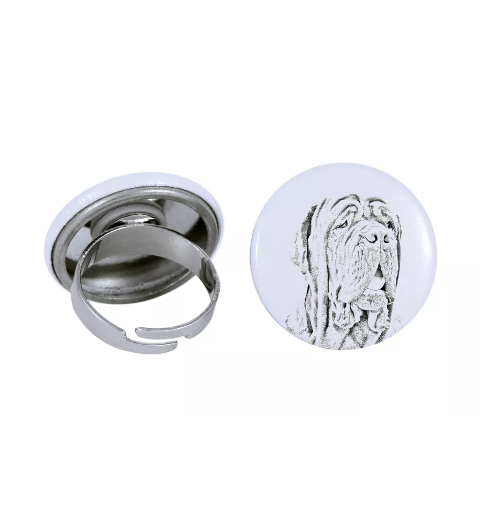 Mâtin napolitain, Mâtin de Naples, Napolitain - bijoux pour femmes avec l'image d'un chien, produit fait à la main, possibilité d'ajouter sa propre photo, marque Art-Dog