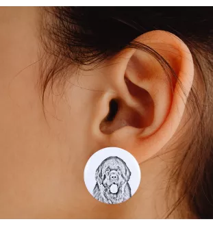 Newfoundland, Newfs, Newfies - unique dog earrings, your pet on a keychain, Art-Dog's own brand