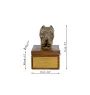 Neapolitan Mastiff, Mastino Napoletano - urn for dog ashes with a statuette, small urn for a dog, personalized urn with a bust of a dog by Art-Dog brand