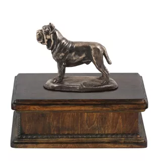 Mâtin napolitain, Mâtin de Naples, Napolitain - urne pour cendres de chien, urne classique avec une statuette, urne élégante avec un chien de la marque Art-Dog