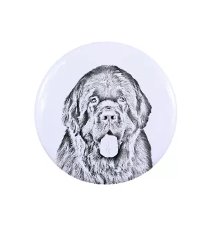 Chien de Terre-neuve, retriever de Terre-Neuve - bijoux pour femmes avec l'image d'un chien, produit fait à la main, possibilité d'ajouter sa propre photo, marque Art-Dog