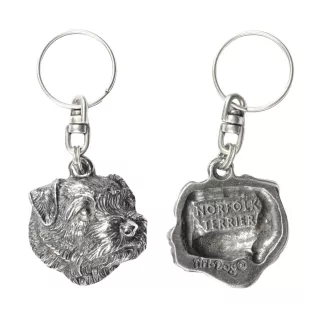 Norfolk Terrier - Pendentif chien argenté, décoration de sac à main, pendentif sac à dos par la marque Art-Dog