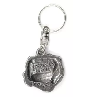 Norfolk Terrier - Pendentif chien argenté, décoration de sac à main, pendentif sac à dos par la marque Art-Dog