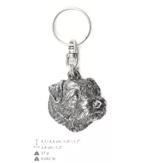 Norfolk Terrier brelok do kluczy posrebrzany Art-Dog