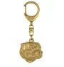 Norfolk Terrier - Gilded key ring with dog, handbag decoration, luxury accessory by Art-Dog brand