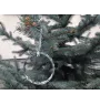 Chien d'élan norvégien - boule de Noël en cristal avec une photo, photo de chien dans le cristal, décoration personnalisée pour sapin de Noël de la marque Art-Dog
