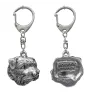 Norfolk Terrier - Silver-plated key ring with a dog in a gift box, handbag decoration, backpack pendant by Art-Dog brand