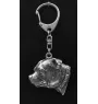 Norfolk Terrier - Porte-clés argenté avec un chien dans une boîte cadeau, décoration de sac à main, pendentif de sac à dos par la marque Art-Dog