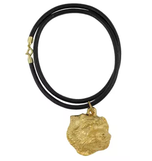 Norfolk Terrier - Hundehalsband, vergoldeter Anhänger für Hundefans, einzigartiger Schmuck der Marke Art-Dog