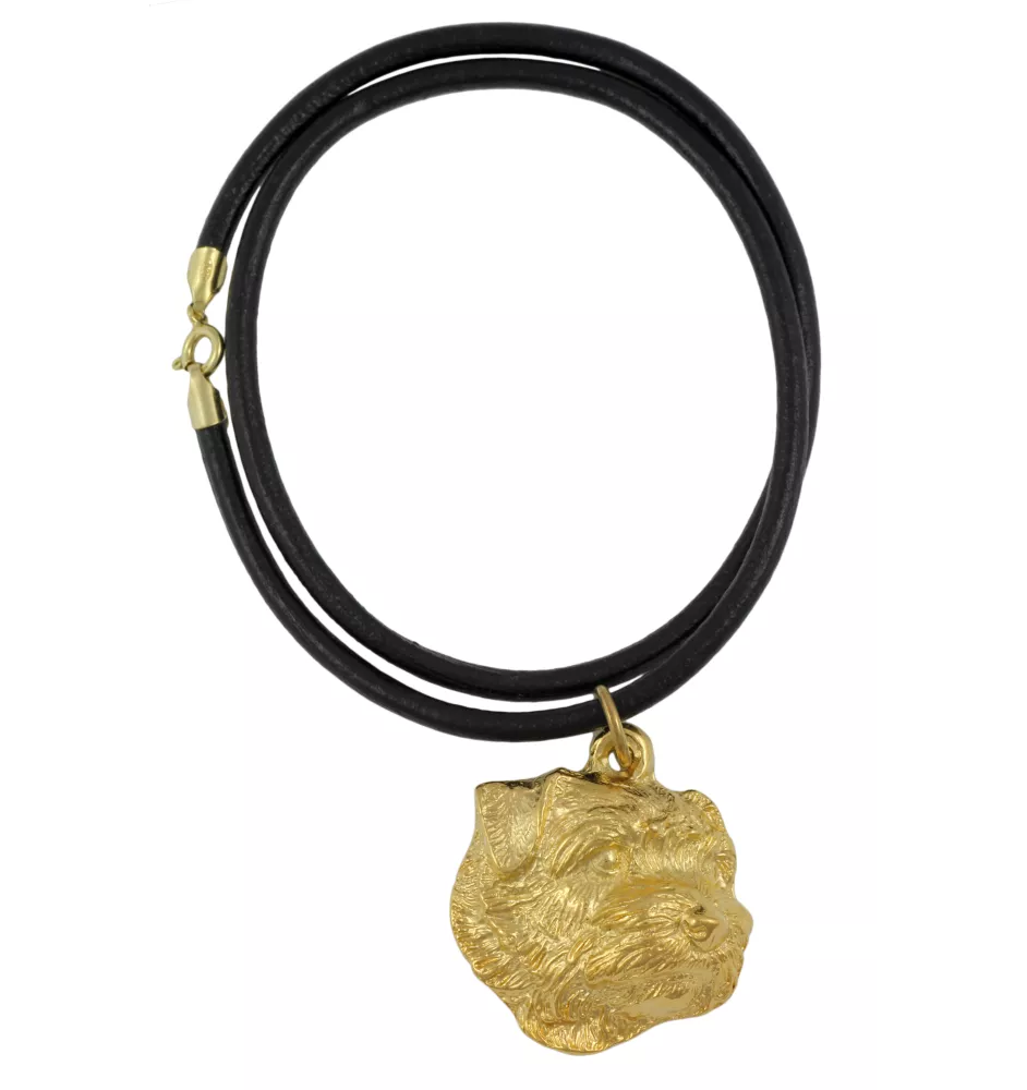 Norfolk Terrier - Collier pour chien, pendentif plaqué or pour fan de chien, bijoux uniques de la marque Art-Dog