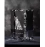 Chien norvégien de macareux, Lundehund - cristal avec photo de chien, statuette en verre avec photo, cadre exceptionnel avec photo de la marque Art-Dog