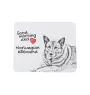 Norwegian Elkhound, Norsk elghund, Gray Norwegian Elkhound - mouse pad with print, personalized dog-themed mouse pad, unique gadget for an office worker by Art-Dog brand