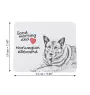 Norwegian Elkhound, Norsk elghund, Gray Norwegian Elkhound - mouse pad with print, personalized dog-themed mouse pad, unique gadget for an office worker by Art-Dog brand