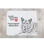 Norwegian Elkhound, Norsk elghund, Gray Norwegian Elkhound - mouse pad with print, personalized dog-themed mouse pad, unique gadget for an office worker by Art-Dog brand
