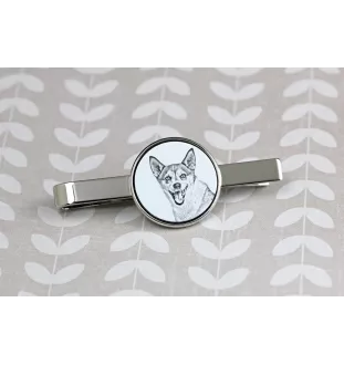 Norwegischer Lundehund, Norsk Lundehund - Krawattenklammer mit Hund, personalisierter Krawattenclip, einzigartiges Geschenk für Männer von der Marke Art-Dog