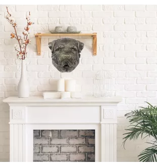 Norfolk Terrier I - Hundestatue, hängende Büste, einzigartige Dekoration für Hundeliebhaber der Marke Art-Dog