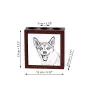 Norwegian Lundehund, Norsk Lundehund - pen holder with a dog, desk organizer with a print, personalized desk decoration from the Art-Dog brand.