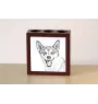 Chien norvégien de macareux, Lundehund - porte-stylo avec chien, organiseur de bureau avec impression, décoration de bureau personnalisée de la marque Art-Dog